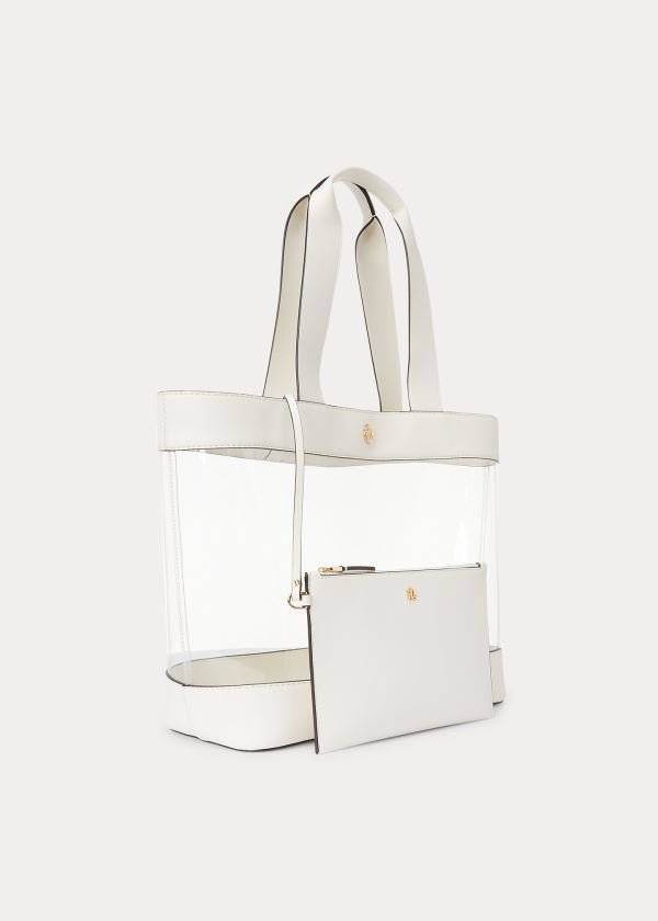 Women's Ralph Lauren Clear Medium Tote Bags | 452719MND